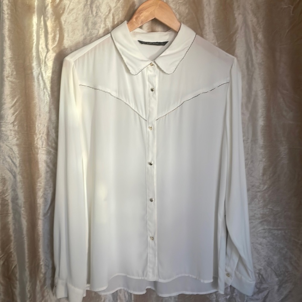 Zara Cream Blouse